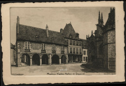 MOULINS "Vieille Halles Et Doyenné" Signée G. Schlumberger. - Etsen