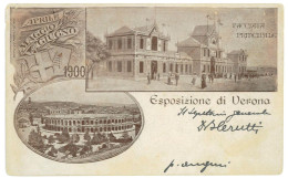 P3007 - ESPOSIZIONE DI VERONA 1900 IN COLORE ROSSO BRUNO, VIAGGIATA  . BELLA - Verona