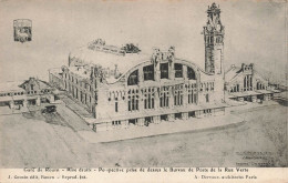 FRANCE - Rouen - Gare De Rouen - Rive Droite - Perspective Prise De Dessus Le Bureau De Poste - Carte Postale Ancienne - Rouen