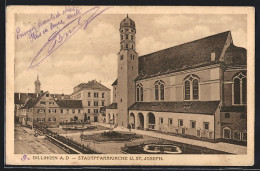 AK Dillingen A. D., Stadtpfarrkirche Und St. Joseph  - Dillingen