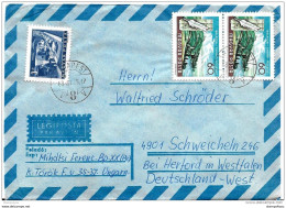 234 - 12 - Enveloppe Envoyée De Hongrie En Allemagne - Storia Postale