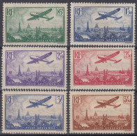 FRANCE POSTE AERIENNE AVION N° 8/13 NEUFS * GOMME AVEC CHARNIERE - COTE 170 € - 1927-1959 Mint/hinged