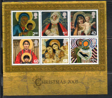 GREAT BRITAIN GRAN BRETAGNA 2005 CHRISTMAS NATALE NOEL WEIHNCHTEN NAVIDAD BLOCK SHEET MNH - Hojas Bloque