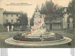 34.  BEDARIEUX .  Monument Ferdinand Fabre  Par Villeneuve . - Bedarieux