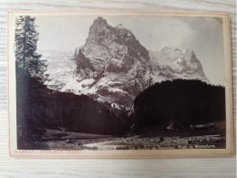 Photographie Ancienne 13/18cm - Suisse - A. Gabler - Glacier De Roselaui - Well Et Wetterhorn - Europe