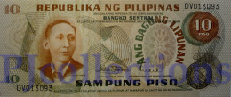 PHILIPPINES 10 PISO 1970 PICK 154a UNC - Filippijnen