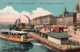 FRANCE - Rouen - Vue Des Quais Et De La Seine - Carte Postale Ancienne - Rouen