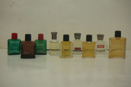 BOSS: LOT 9 MINIS BON ETAT SANS BOITE //TOUTES DIFFERENTES LIRE Er VOIR ( MANGOPAY OBLOGATOIRE - Miniatures Men's Fragrances (without Box)