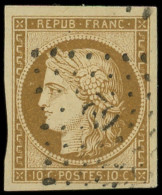 EMISSION DE 1849 - 1a   10c. Bistre-brun, Obl. PC 62, TTB - 1849-1850 Cérès