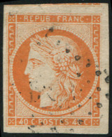 EMISSION DE 1849 - 5    40c. Orange, Obl. PC Léger, 3 Belles Marges, Voisin En Haut, TTB. Br - 1849-1850 Ceres