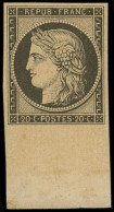 * EMISSION DE 1849 - R3f  20c. Noir Sur Jaune, REIMPRESSION, Bdf, TB - 1849-1850 Ceres