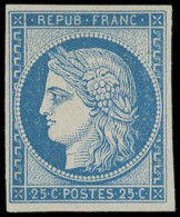 * EMISSION DE 1849 - R4d  25c. Bleu, REIMPRESSION, Infime Ch., TTB - 1849-1850 Ceres