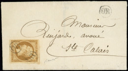 Let PRESIDENCE - 9    10c. Bistre-jaune, Obl. OR S. LSC, Répété à Côté, Rare Et TTB - 1849-1876: Période Classique