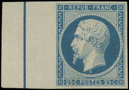 * PRESIDENCE - L10b 25c. Bleu, Bdf Avec FILET D'ENCADREMENT, Très Lég. Ch., TTB. C - 1852 Luigi-Napoleone