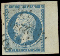 PRESIDENCE - 10   25c. Bleu, Bdf, Très Grandes Marges, Obl. PC, TTB - 1852 Louis-Napoléon