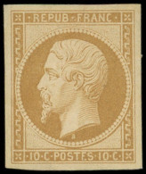 * PRESIDENCE - R9e  10c. Bistre Clair, REIMPRESSION, TB - 1852 Louis-Napoléon