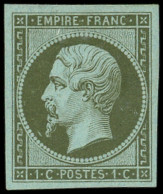 * EMPIRE NON DENTELE - 11    1c. Olive, TB - 1853-1860 Napoléon III