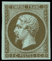 (*) EMPIRE NON DENTELE - 11c   1c. MORDORE, TB. C - 1853-1860 Napoléon III