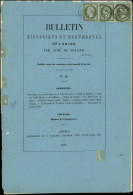 Let EMPIRE NON DENTELE - 11    1c. Olive, BANDE De 3, Un Ex. Touché, Obl. Càd T15 ANGERS 7/6/62 S. Bulletin Historique E - 1849-1876: Periodo Clásico