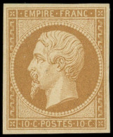 * EMPIRE NON DENTELE - 13Ac 10c. Bistre-brun, T I, TB. C - 1853-1860 Napoléon III.