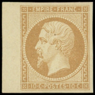 * EMPIRE NON DENTELE - 13Ba 10c. Bistre-brun, T II, Bdf, TB - 1853-1860 Napoleon III