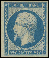* EMPIRE NON DENTELE - 15   25c. Bleu, Très Bien Margé, TB. C - 1853-1860 Napoléon III