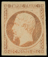 * EMPIRE NON DENTELE - 16j  40c. Orange Pâle, Frais Et TB. C - 1853-1860 Napoléon III