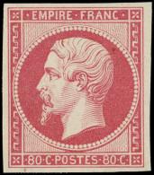 ** EMPIRE NON DENTELE - 17B  80c. Rose, Fraîcheur Postale, TTB - 1853-1860 Napoléon III.