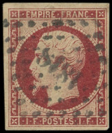 EMPIRE NON DENTELE - 18    1f. Carmin, Oblitéré PC 1818, TB - 1853-1860 Napoléon III