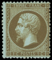 ** EMPIRE DENTELE - 19b   1c. MORDORE, TB - 1862 Napoléon III.