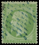 EMPIRE DENTELE - 20    5c. Vert, Obl. ETOILE BLEUE, TB - 1862 Napoléon III.