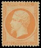 * EMPIRE DENTELE - 23   40c. Orange, Ch. Assez Forte Mais Très Bon Centrage, TB - 1862 Napoléon III