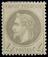 * EMPIRE LAURE - 27Ba  4c. Gris Foncé, T II, TB - 1863-1870 Napoleon III With Laurels