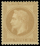 * EMPIRE LAURE - 28A  10c. Bistre, T I, TB - 1863-1870 Napoleon III With Laurels