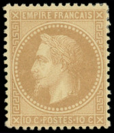 * EMPIRE LAURE - 28B  10c. Bistre, T II, Bien Centré, TB - 1863-1870 Napoleone III Con Gli Allori