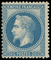 * EMPIRE LAURE - 29A  20c. Bleu, T I, TB - 1863-1870 Napoleon III With Laurels
