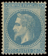 * EMPIRE LAURE - 29B  20c. Bleu, T II, TB - 1863-1870 Napoléon III Lauré