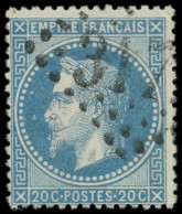 EMPIRE LAURE - 29Bc 20c. Bleu, T II, "AUX ABEILLES", Obl. GC 317( ), TB. S - 1863-1870 Napoleone III Con Gli Allori