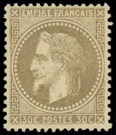 ** EMPIRE LAURE - 30a  30c. Brun Clair, Très Bien Centré, TTB, Certif. Scheller - 1863-1870 Napoleon III With Laurels