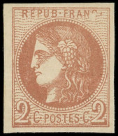 * EMISSION DE BORDEAUX - 40B   2c. Brun-rouge, R II, TB - 1870 Emisión De Bordeaux