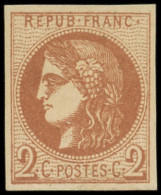 * EMISSION DE BORDEAUX - 40Bd  2c. Brun-rouge Foncé, R II, TB - 1870 Emission De Bordeaux