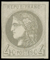 * EMISSION DE BORDEAUX - 41Bd  4c. Gris Foncé R II, TB - 1870 Emission De Bordeaux