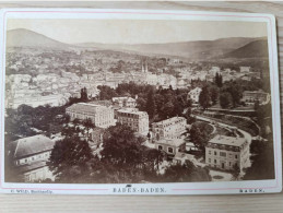 Photographie Ancienne 13/18cm - Baden Baden - C.Wild - Panorama - Europe