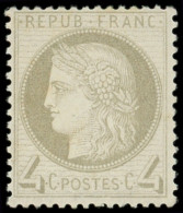 ** CERES DENTELE - 52    4c. Gris, TTB. J - 1871-1875 Cérès