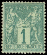* TYPE SAGE - 61    1c. Vert, Bon Centrage, TTB - 1876-1878 Sage (Type I)