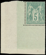 ** TYPE SAGE - 64    5c. Vert, Grand Cdf, Fraîcheur Postale, TTB - 1876-1878 Sage (Tipo I)