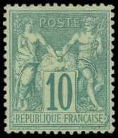 * TYPE SAGE - 65   10c. Vert, Bon Centrage, TB. C - 1876-1878 Sage (Tipo I)