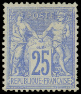 * TYPE SAGE - 68   25c. Outremer, Bon Centrage, Ch. Assez Forte Mais Très Frais, Timbre RR, TB. C - 1876-1878 Sage (Typ I)