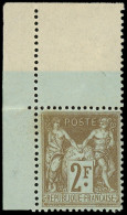 ** TYPE SAGE - 105   2f. Bistre Sur Azuré, Cdf, Fraîcheur Postale, TTB/Superbe - 1898-1900 Sage (Type III)