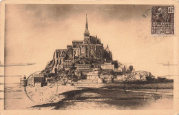 FRANCE - La Douce France - Mont Saint Michel - Vue Générale Du Mont à L'arrivée - Carte Postale Ancienne - Le Mont Saint Michel